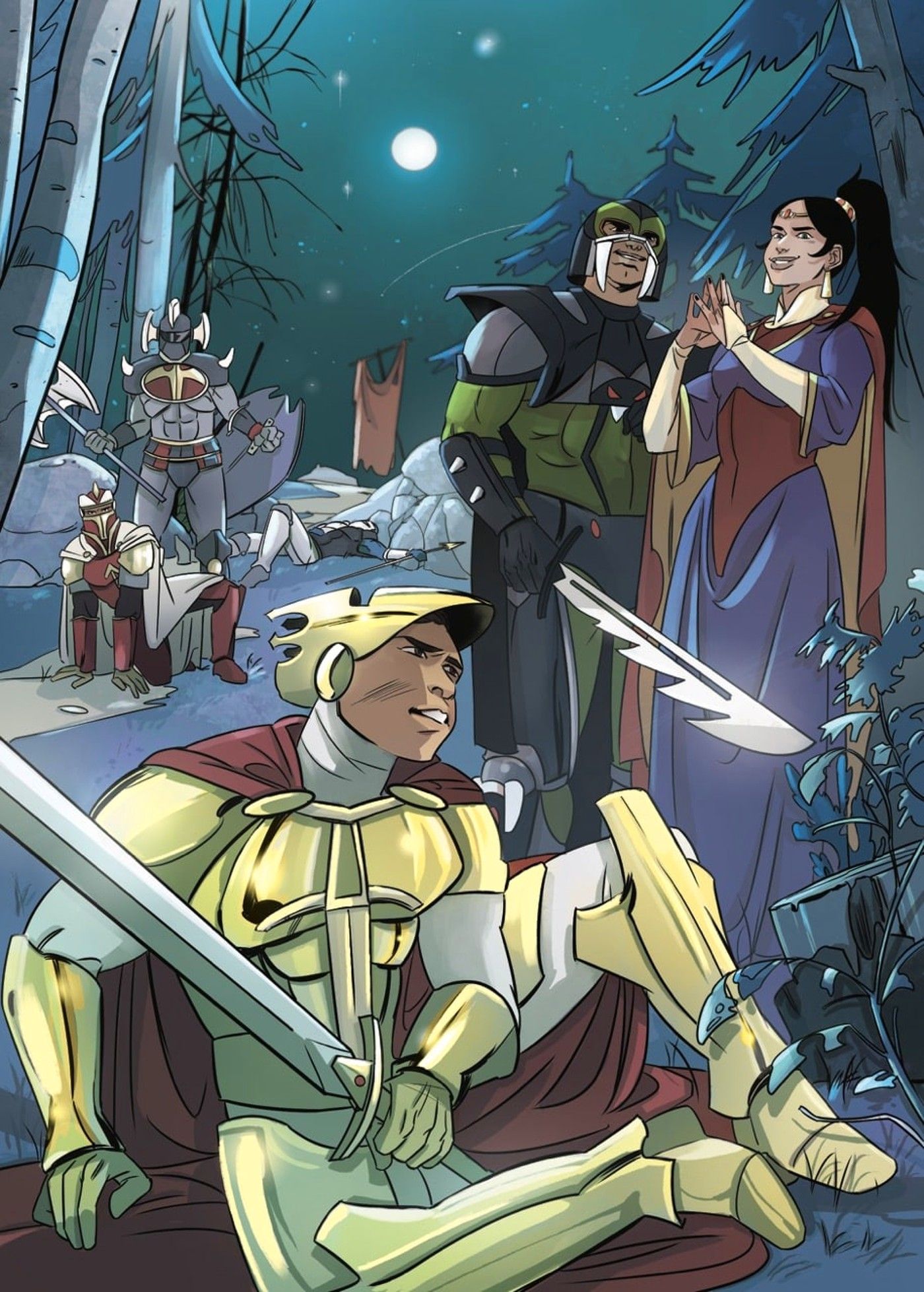 king arthur and the knights of justice art