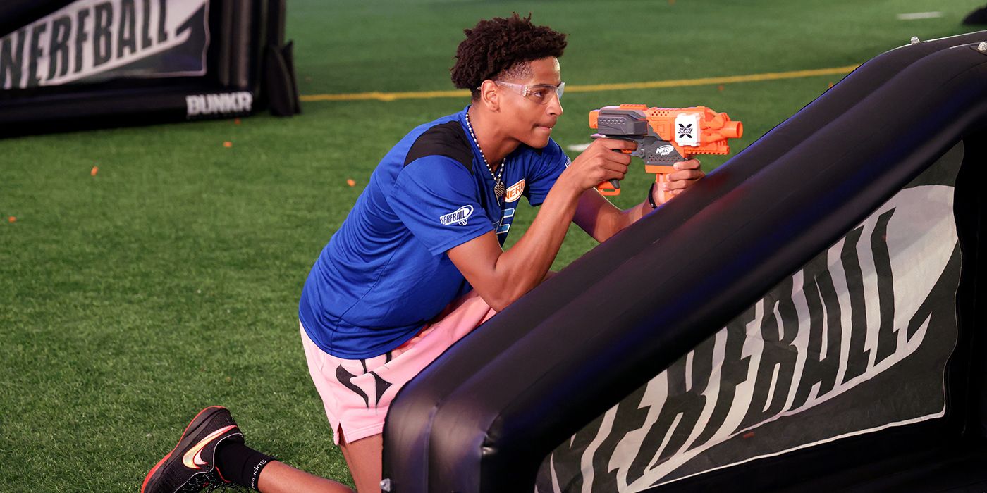 Kiyan Anthony in NerfBall scrimmage
