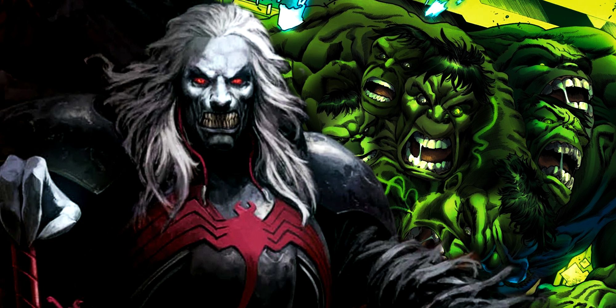 Knull and Immortal Hulk in Marvel Comics Cosmic Horror