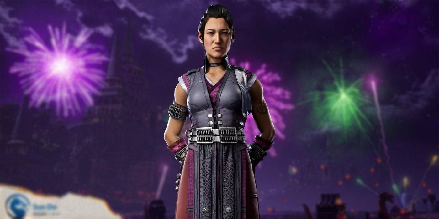 Mortal Kombat 1 Li Mei with Sun Do Festival Stage in Background