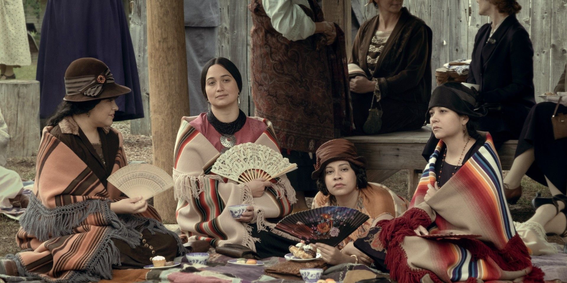 Lily Gladstone's Mollie and other Osage women in Killers of the Flower Moon