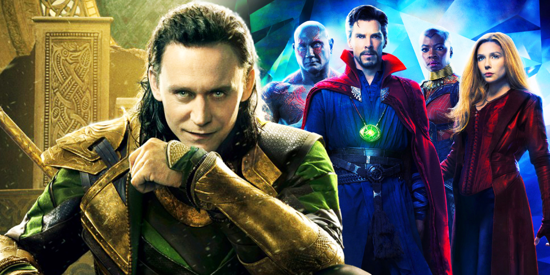 Loki with Doctor Strange Scarlet Witch Okoye and Drax