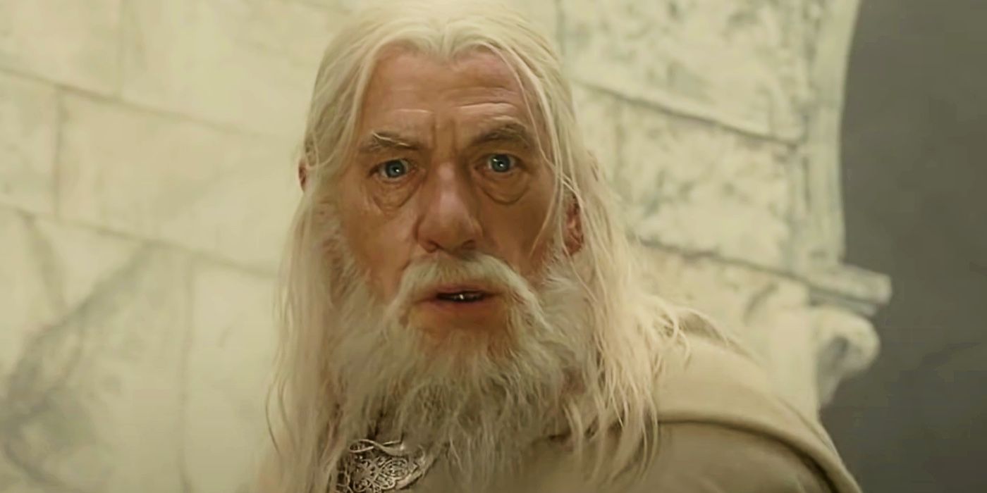 Por que Gandalf afirma ser Saruman quando retorna nas duas torres? 3