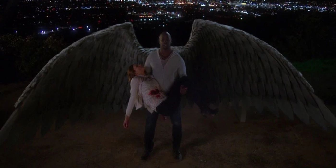 Charlotte is conducted to heaven in Lucifer