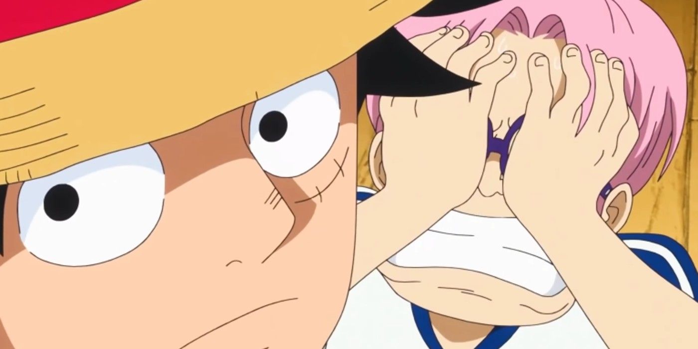 Luffy and Koby in One Piece