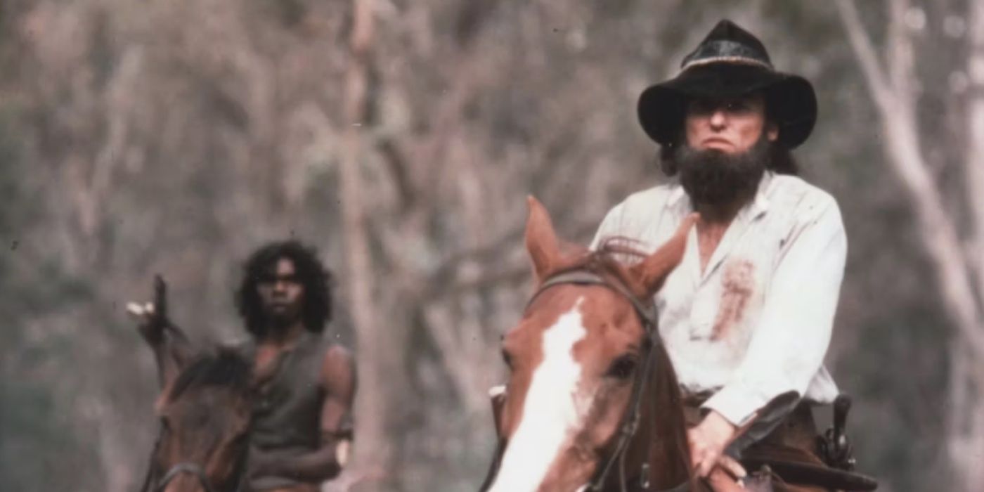Dennis HOpper on a horse in Mad Dog Morgan 1976