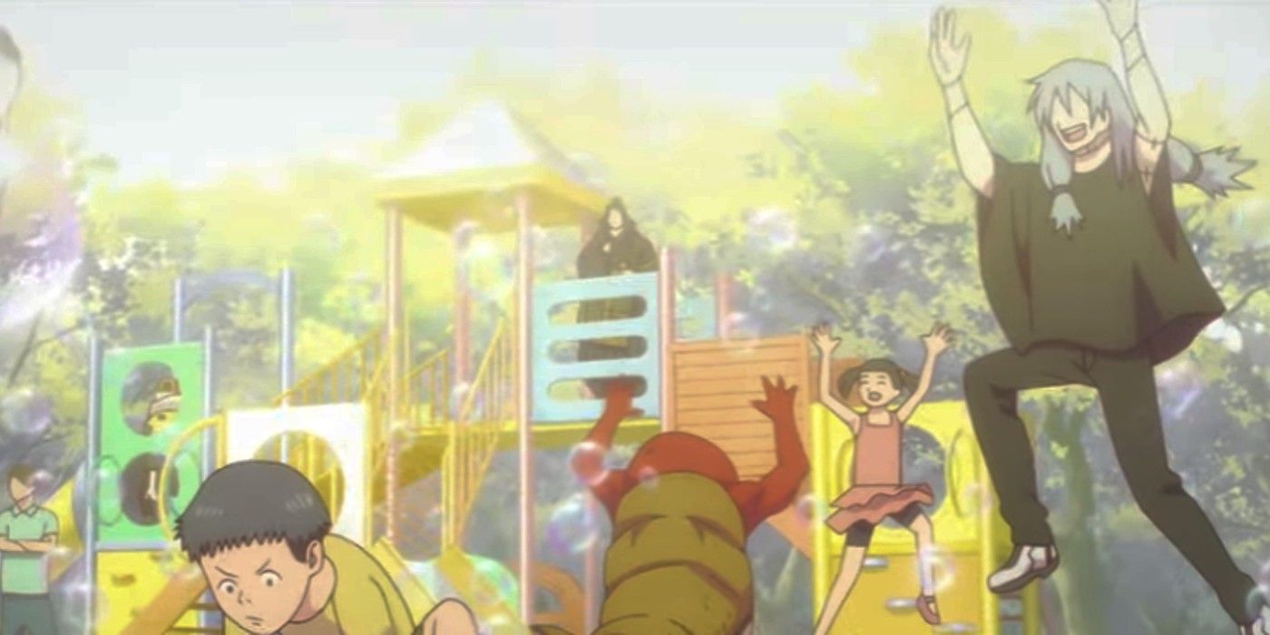 Mahito plays with children in Jujutsu Kaisen