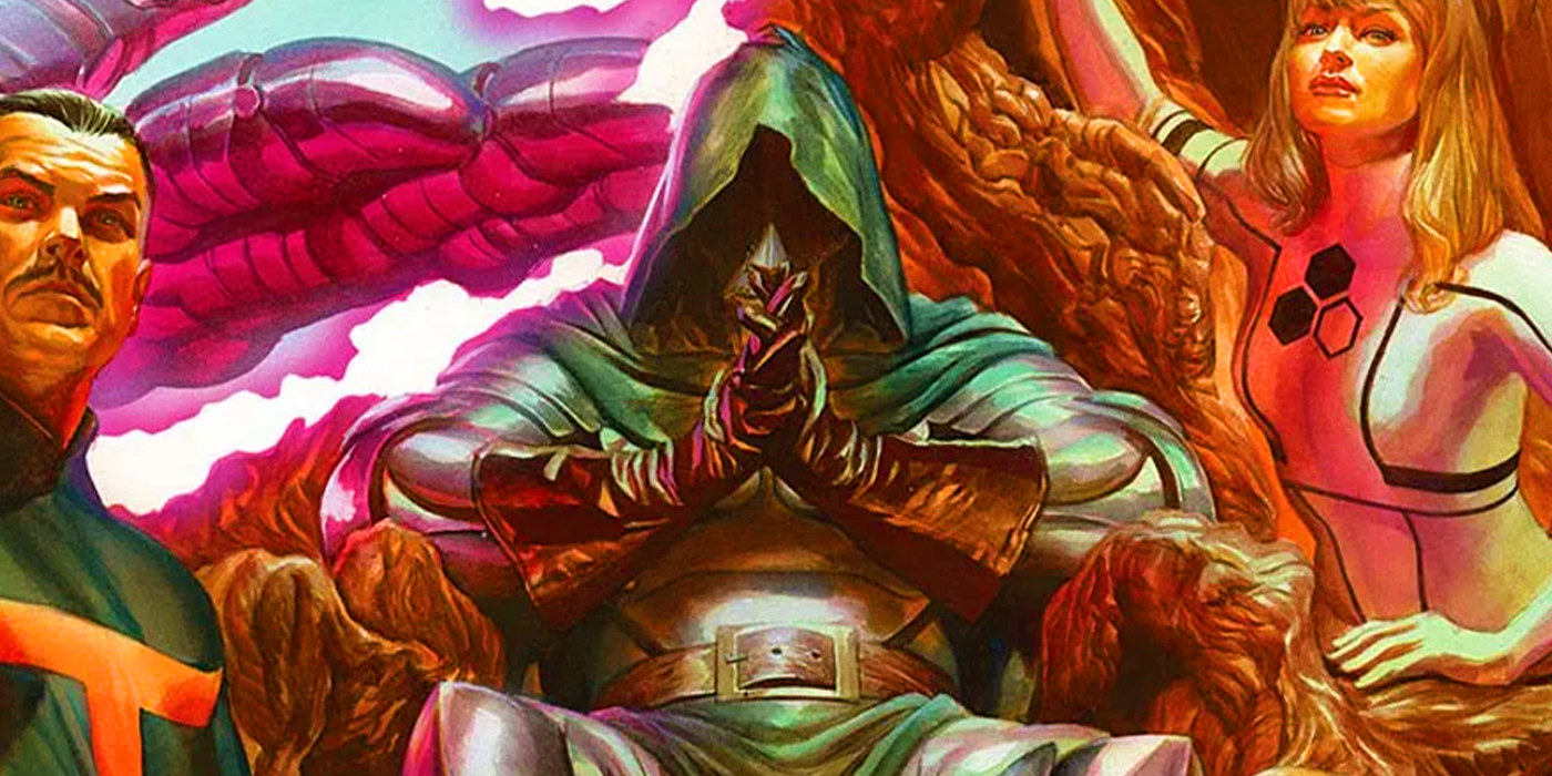 Marvel Comics' Secret Wars with Doctor Strange, Doctor Doom, and Sue Storm