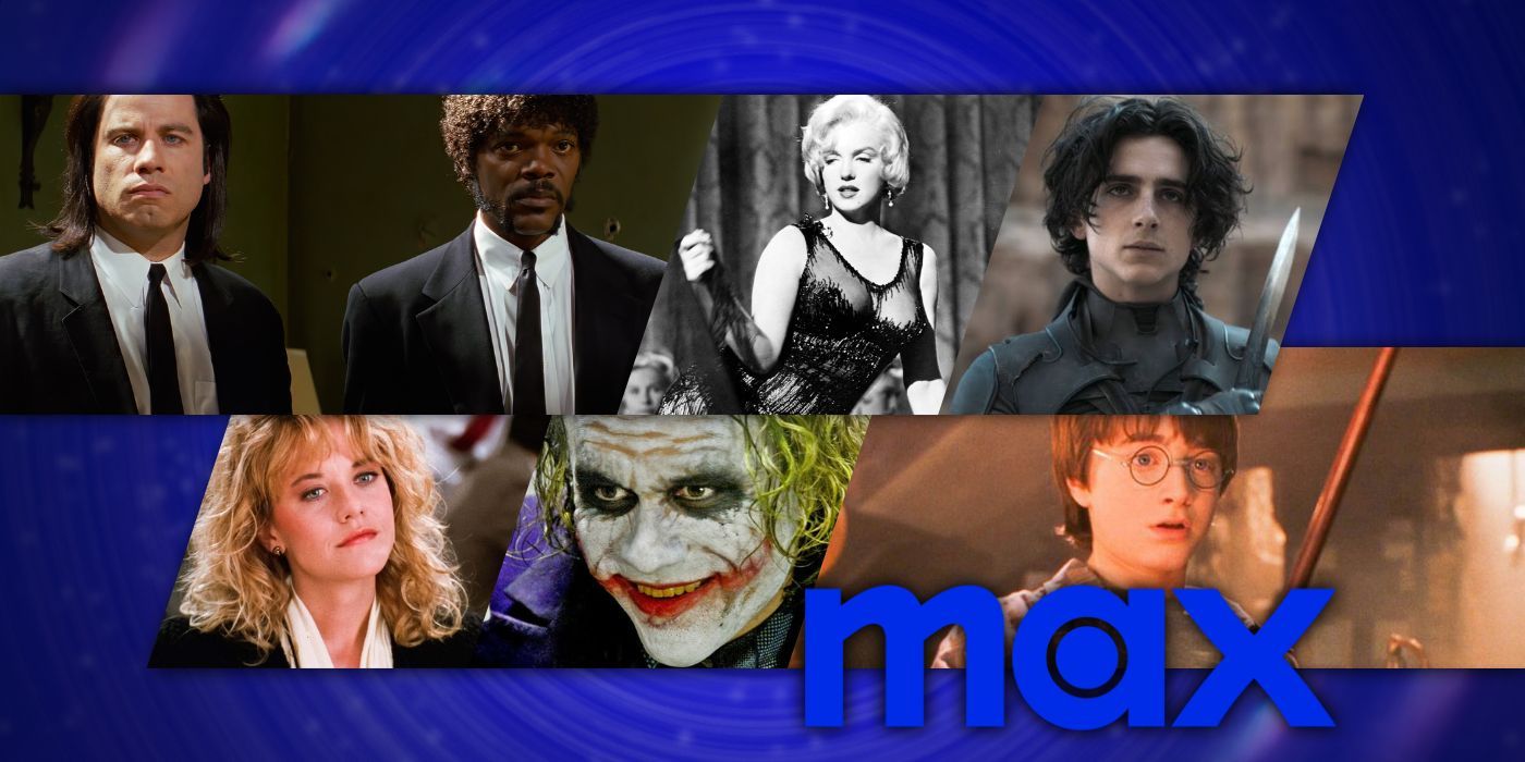 Max Movies - Pulp Fiction, Some Like It Hot, Dune, When Harry Met Sally, Dark Knight, Harry Potter