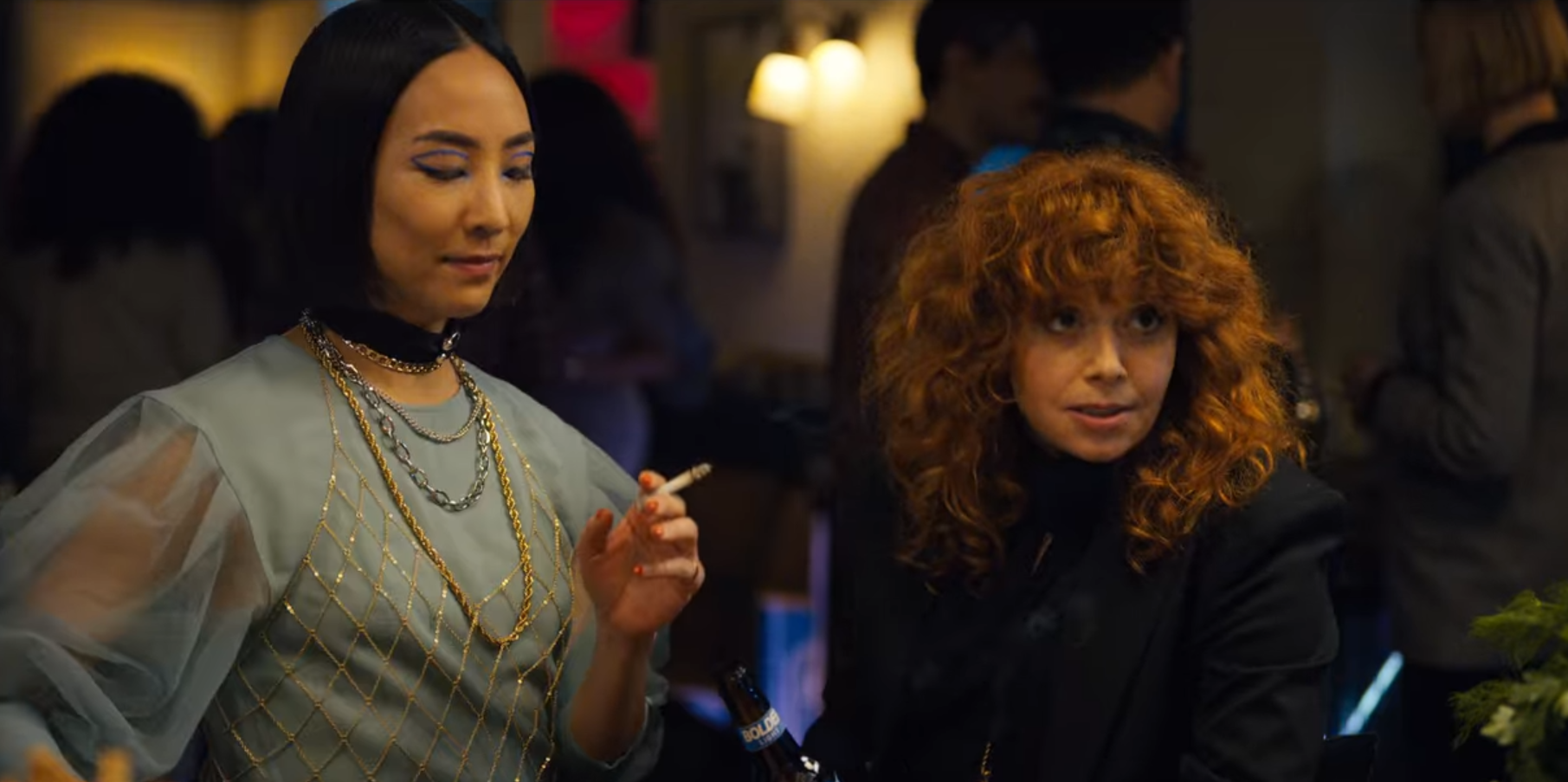 Maxine and Nadia at the party