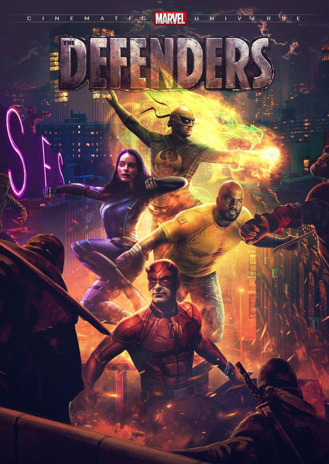 MCU fan poster for The Defenders