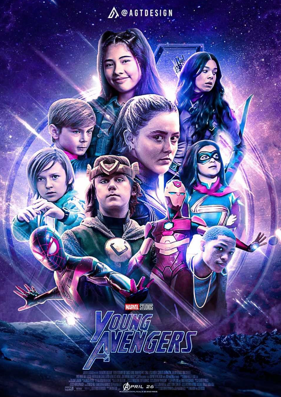 MCU fan poster for Young Avengers