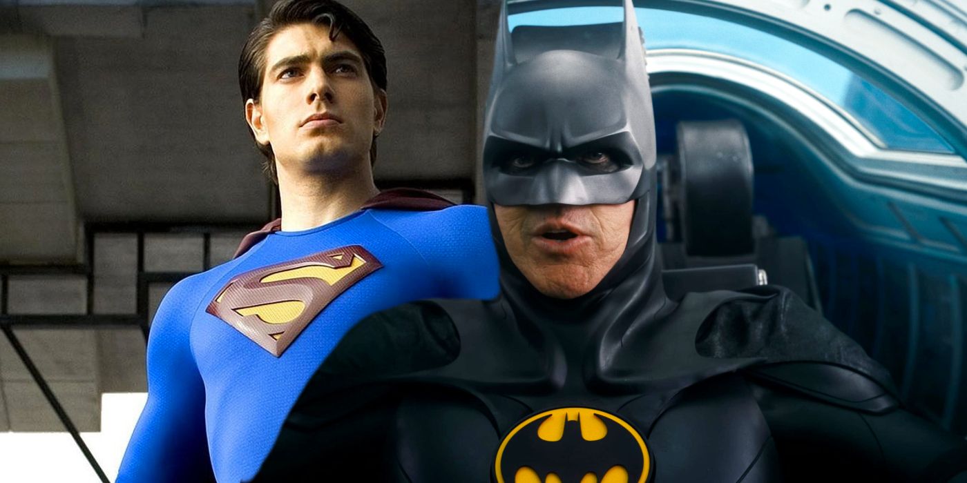 Batman De Michael Keaton Y Superman De Brandon Routh Se Unen En Un Arte