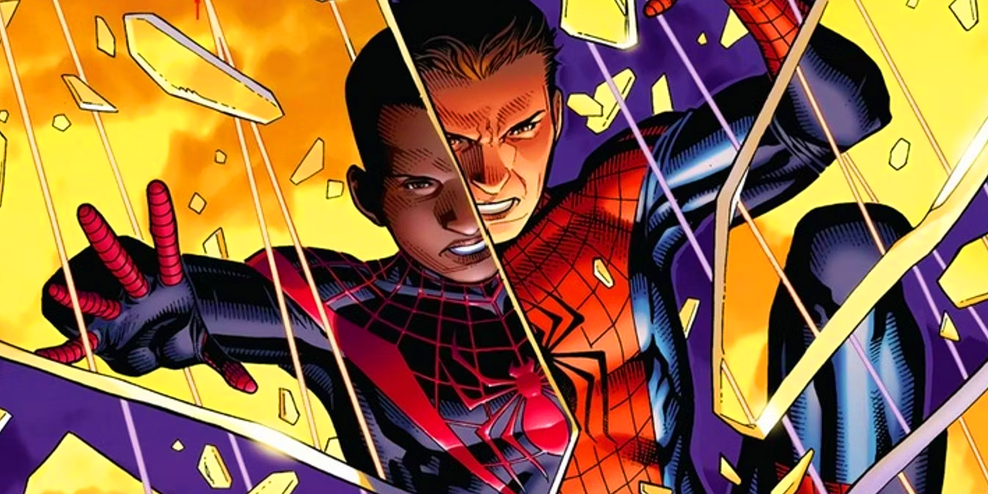 Miles Morales and Peter Parker as Spider-Man in Marvel Comics