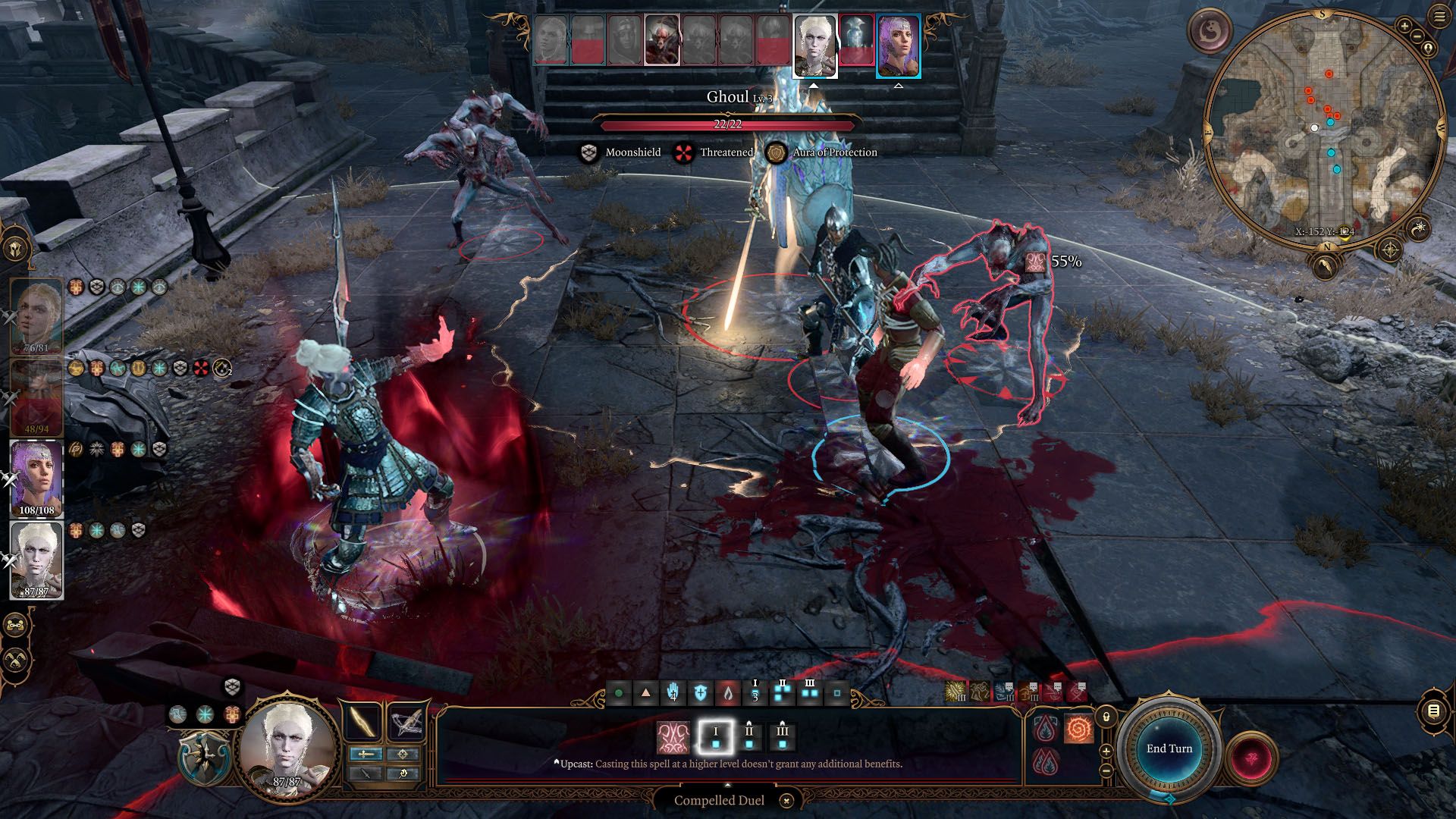 Minthara uses Compelling Duel in Baldurs Gate 3