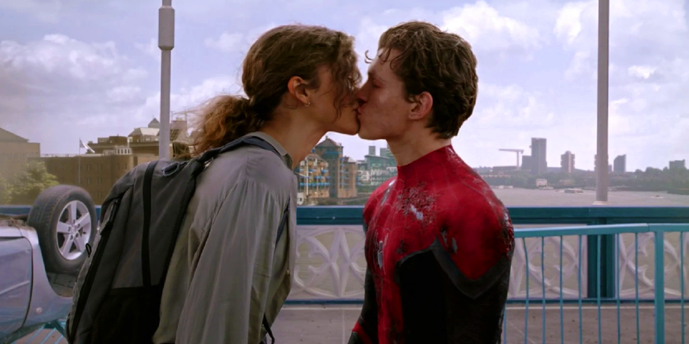 MJ and Peter Parker in Spider-Man Far From Home
