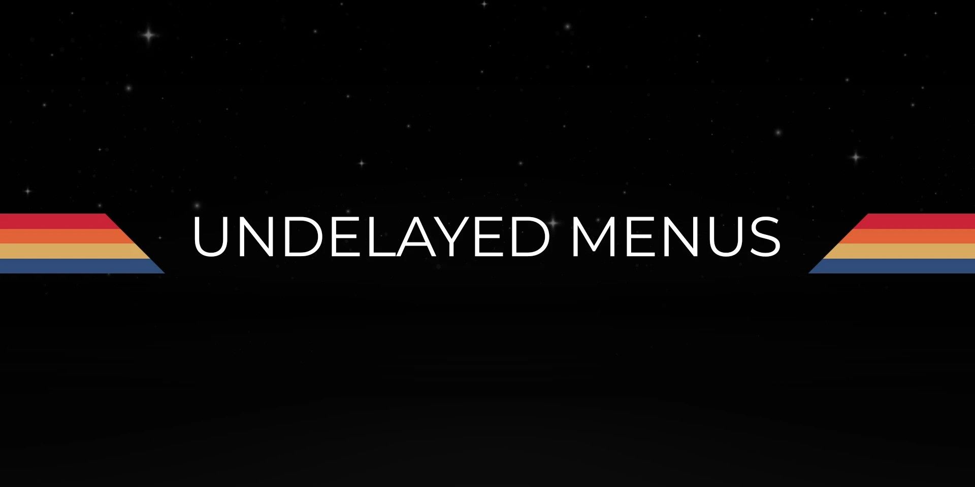 The name of the mod against a starry background with a rainbow flair