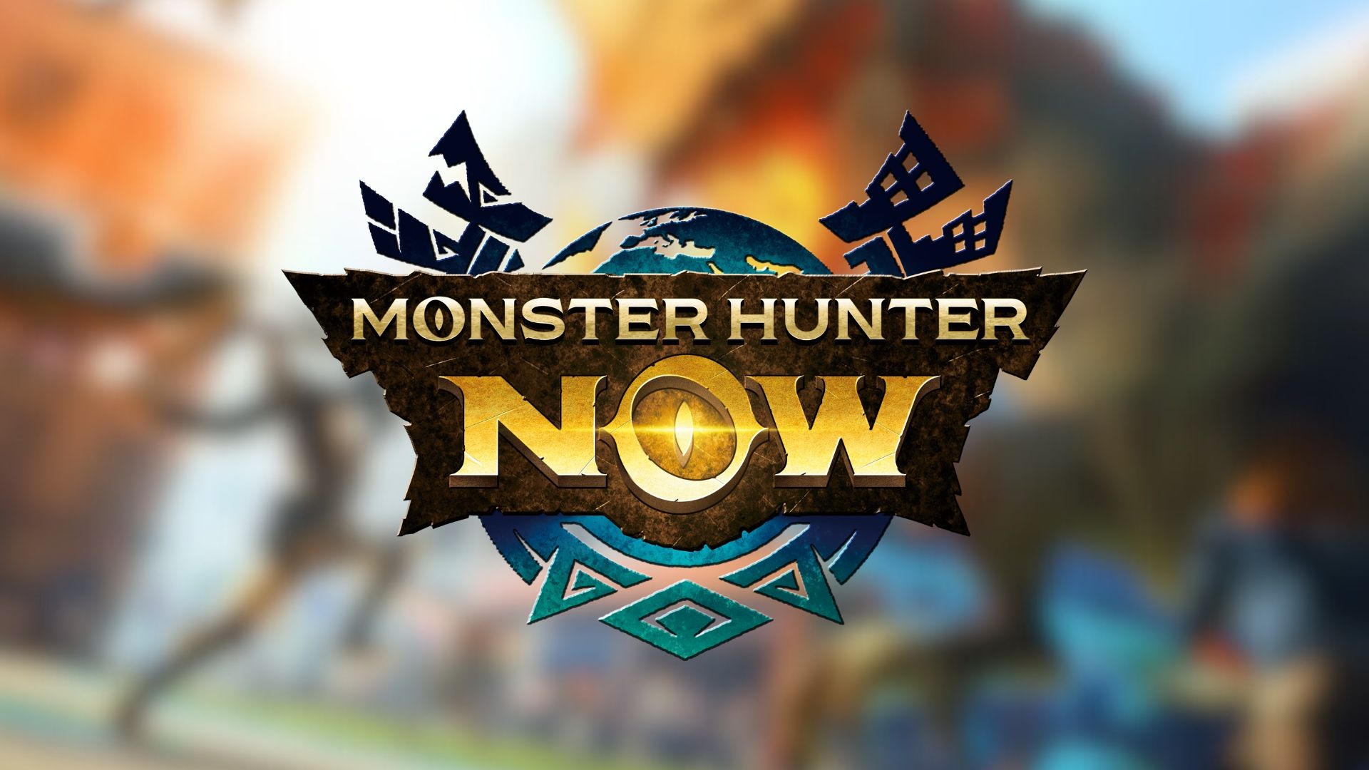 Monster Hunter Now key art and logo