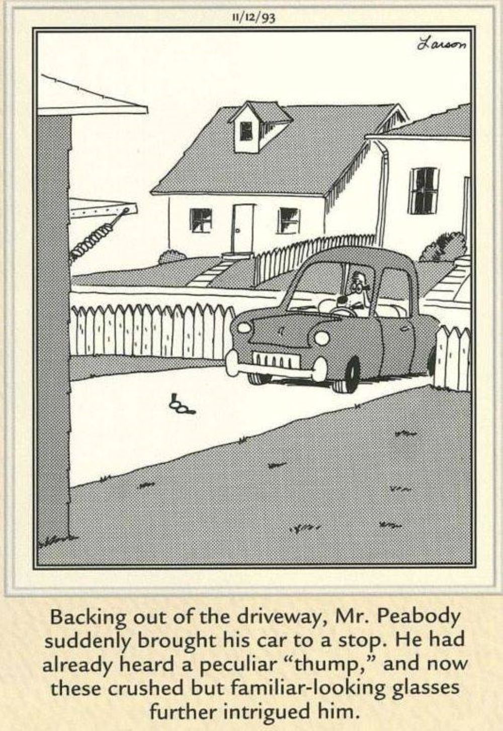 The Far Side Mr. Peabody's Accident