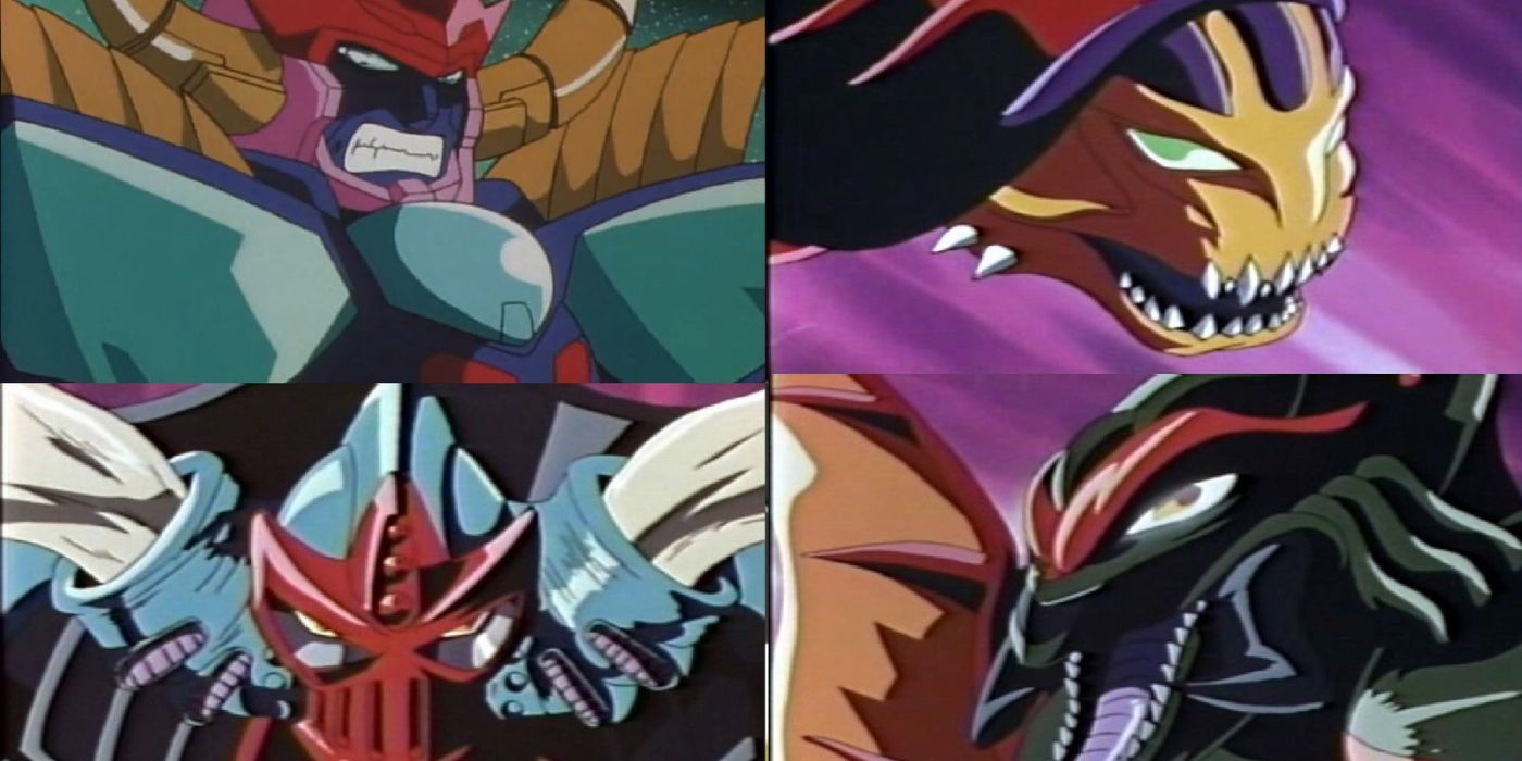 Multiple images of Blendtrons in TransformersBeast Wars Neo