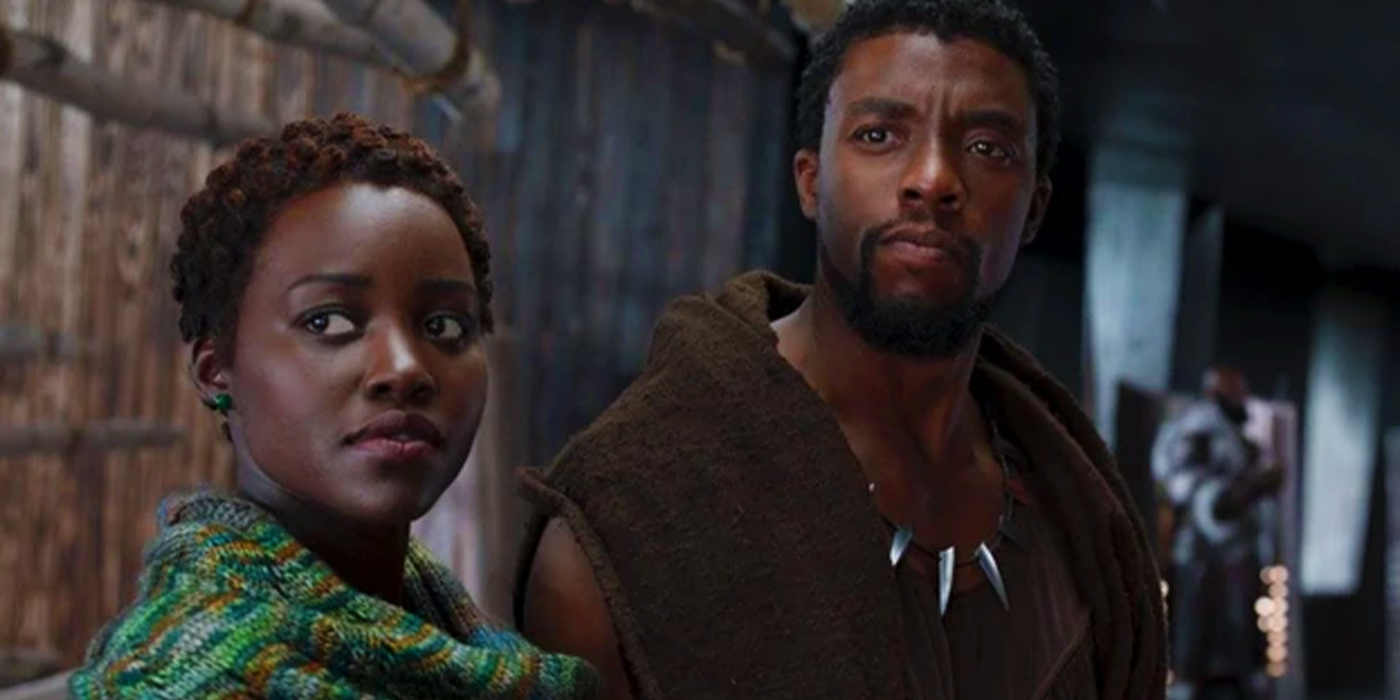 Nakia and T&rsquo;Challa in Black Panther