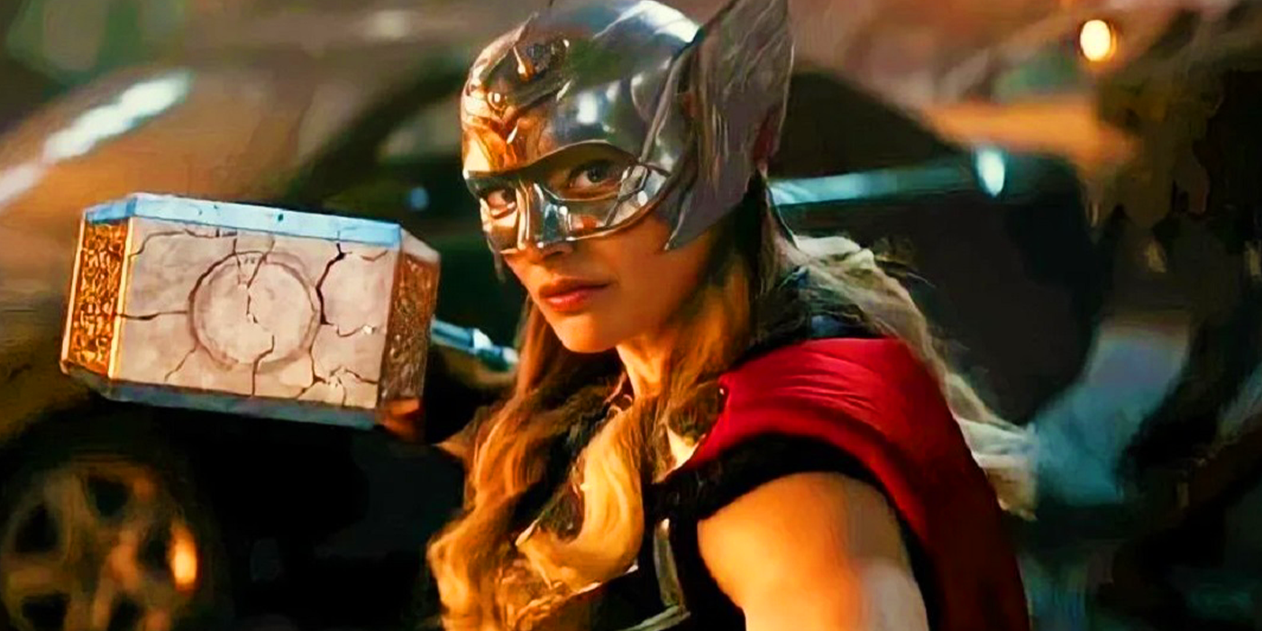 Natalie Portman's Jane Foster as the Mighty Thor in Thor Love and Thunder
