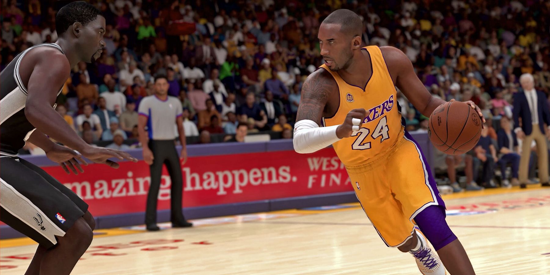 NBA 2K24 MAMBA MOMENTS Drive v Spurs 