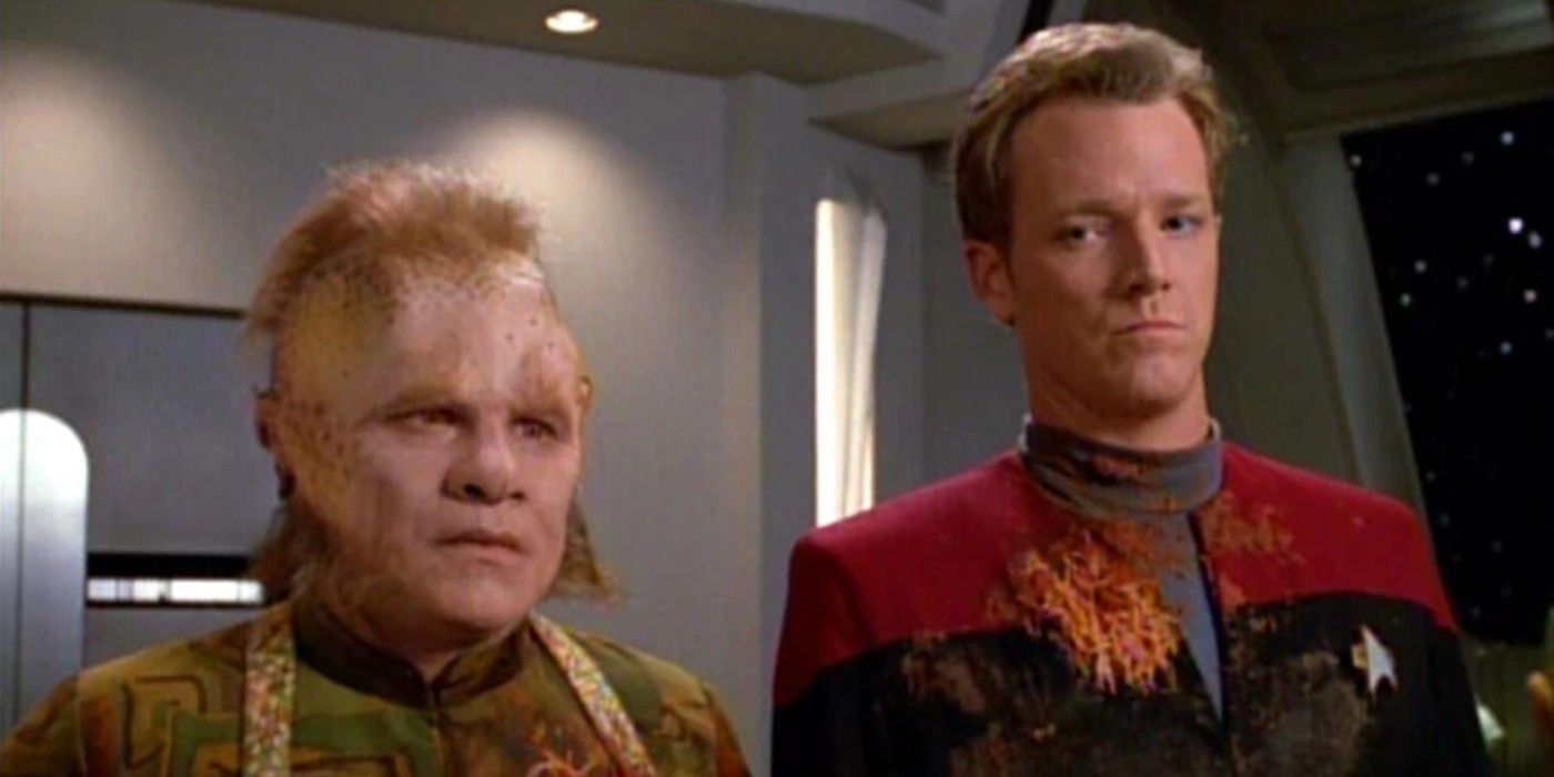 Neelix and Tom Paris from Star Trek: Voyager.