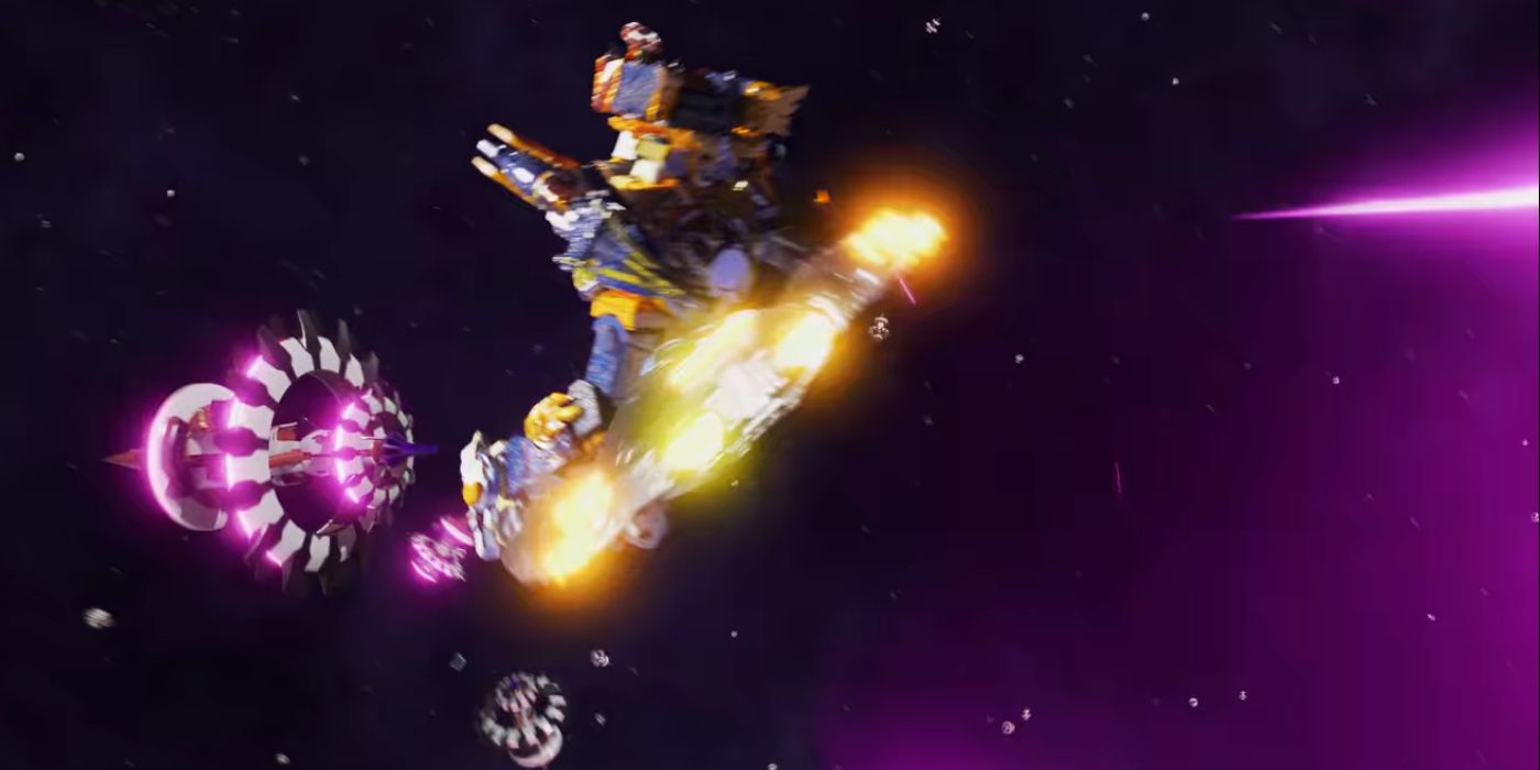 Ninja Blaze Megazord dans Power Rangers Cosmic Fury