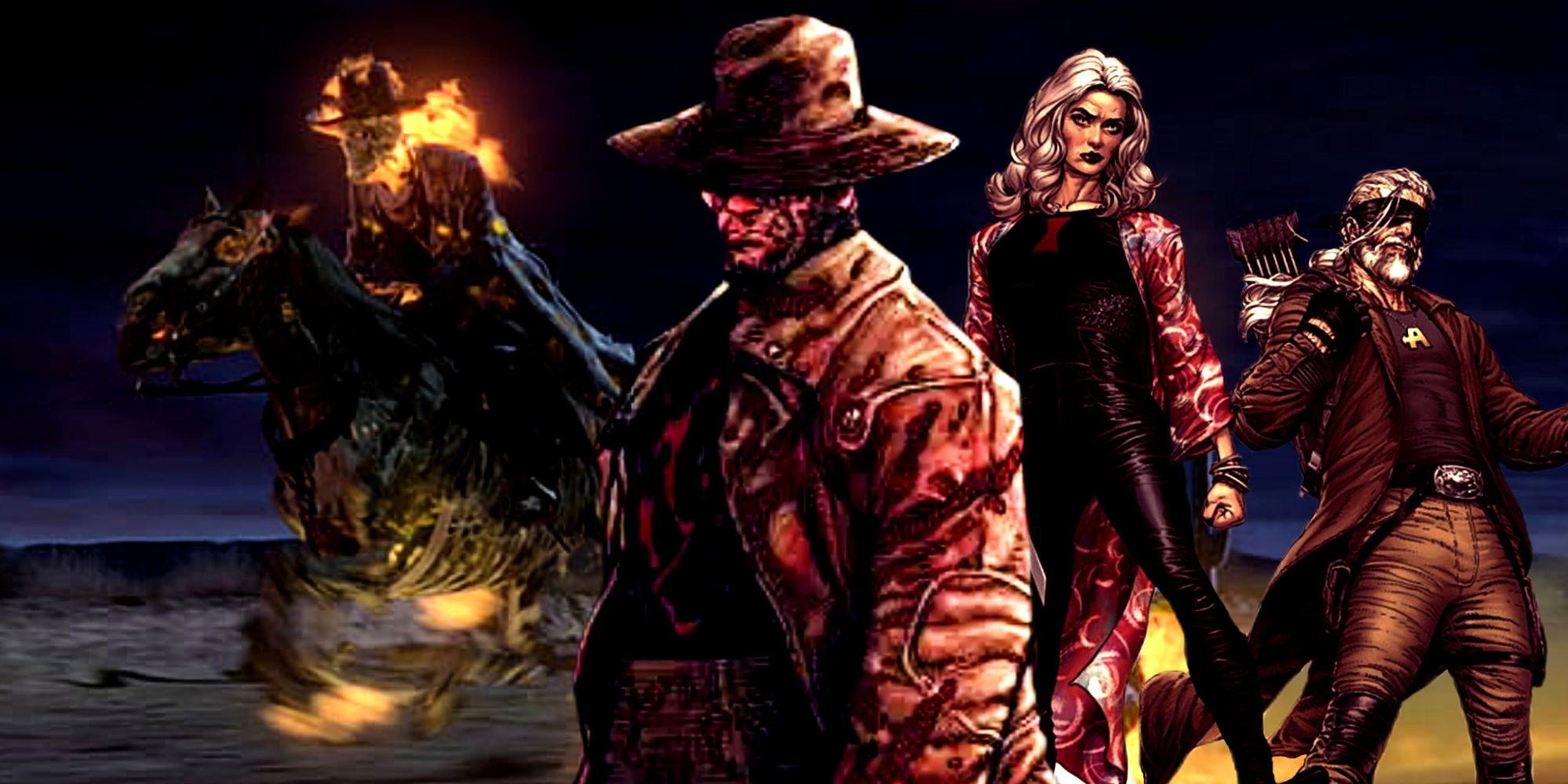 Old Man Logan Universe and Western Ghost Rider Carter Slade