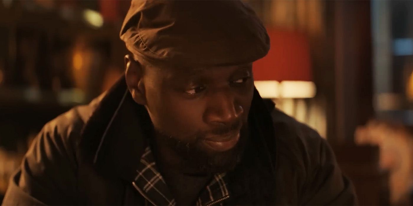 Omar Sy looking off screen in Lupin part 3