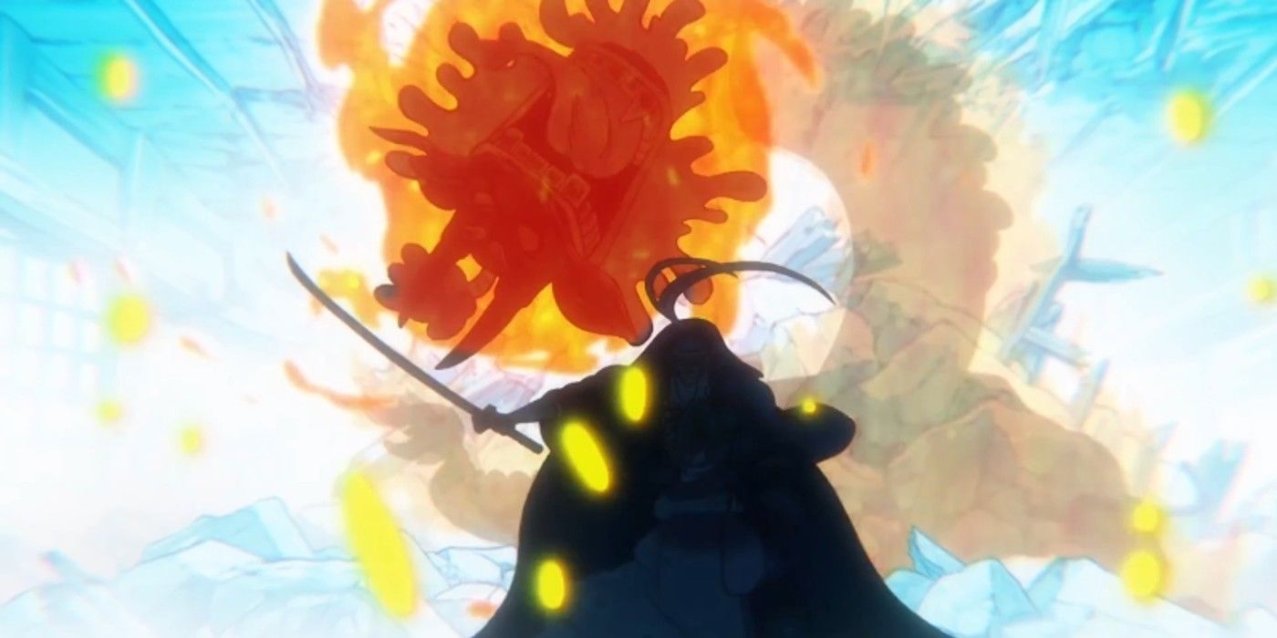 Orochi is beheaded in One Piece