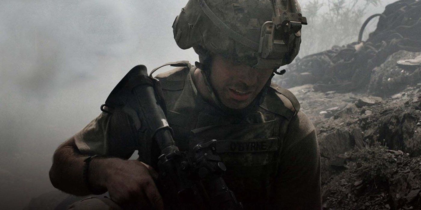 Um soldado americano em Restrepo.