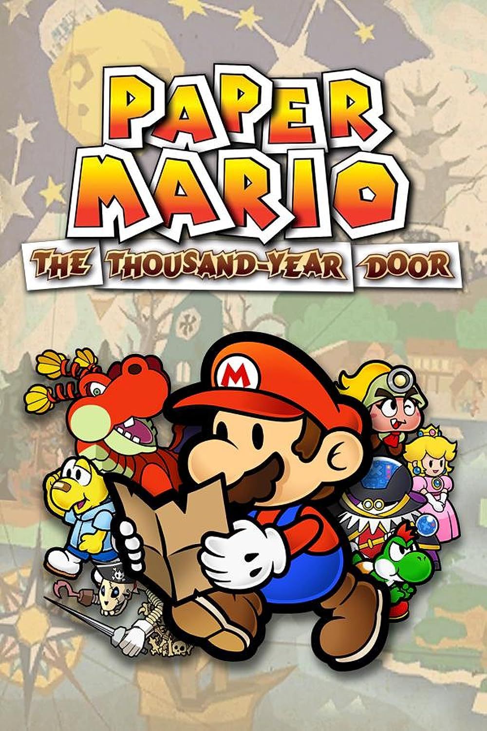 Pôster do jogo Paper Mario The Thousand Year Door
