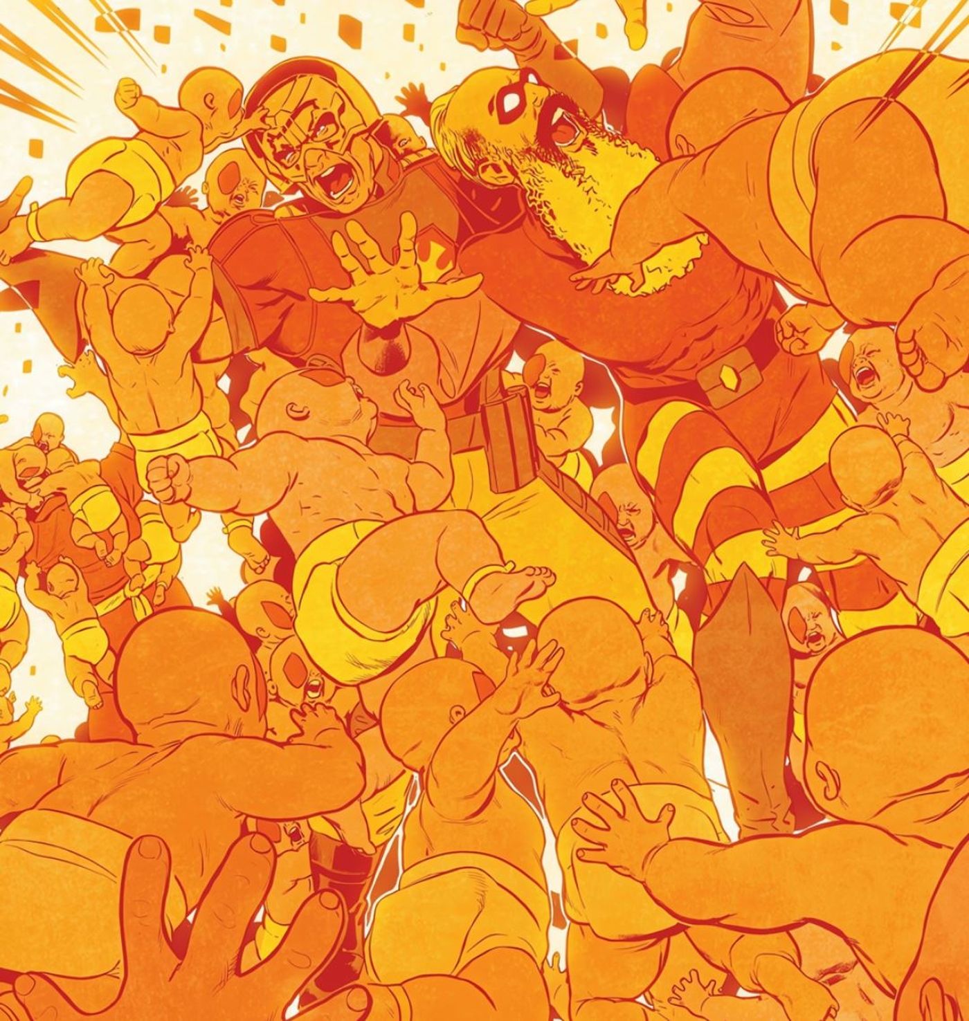 Peacemaker and Red Bee Fight Deathstroke Babies DC