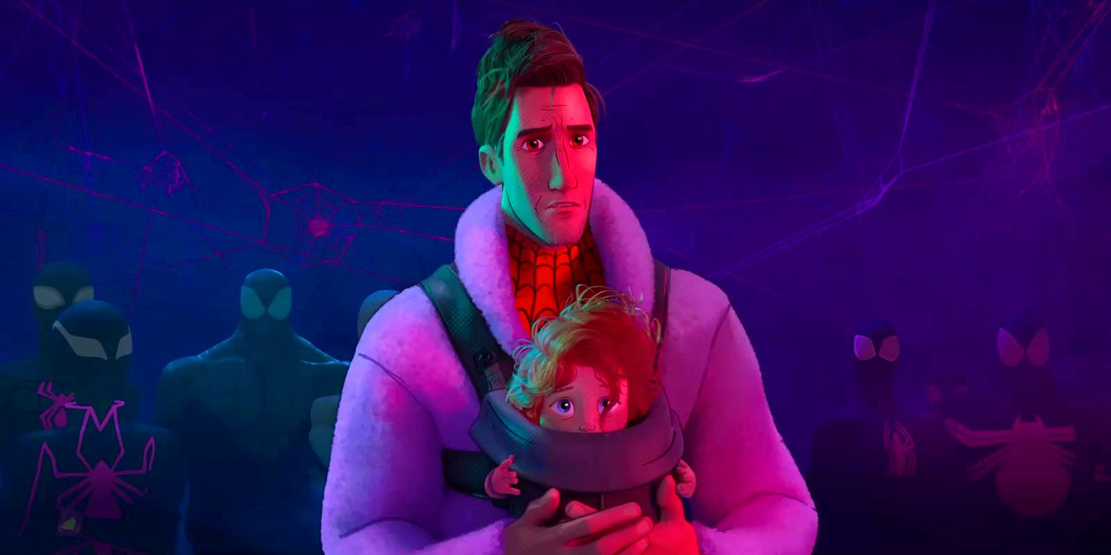Peter B. Parker & Mayday in Spider-Man: Across the Spider-Verse.