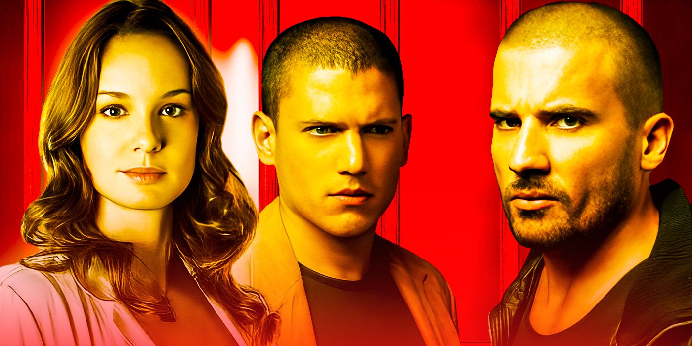 Collage of Sarah, Michael, and Lincoln in Prison Break