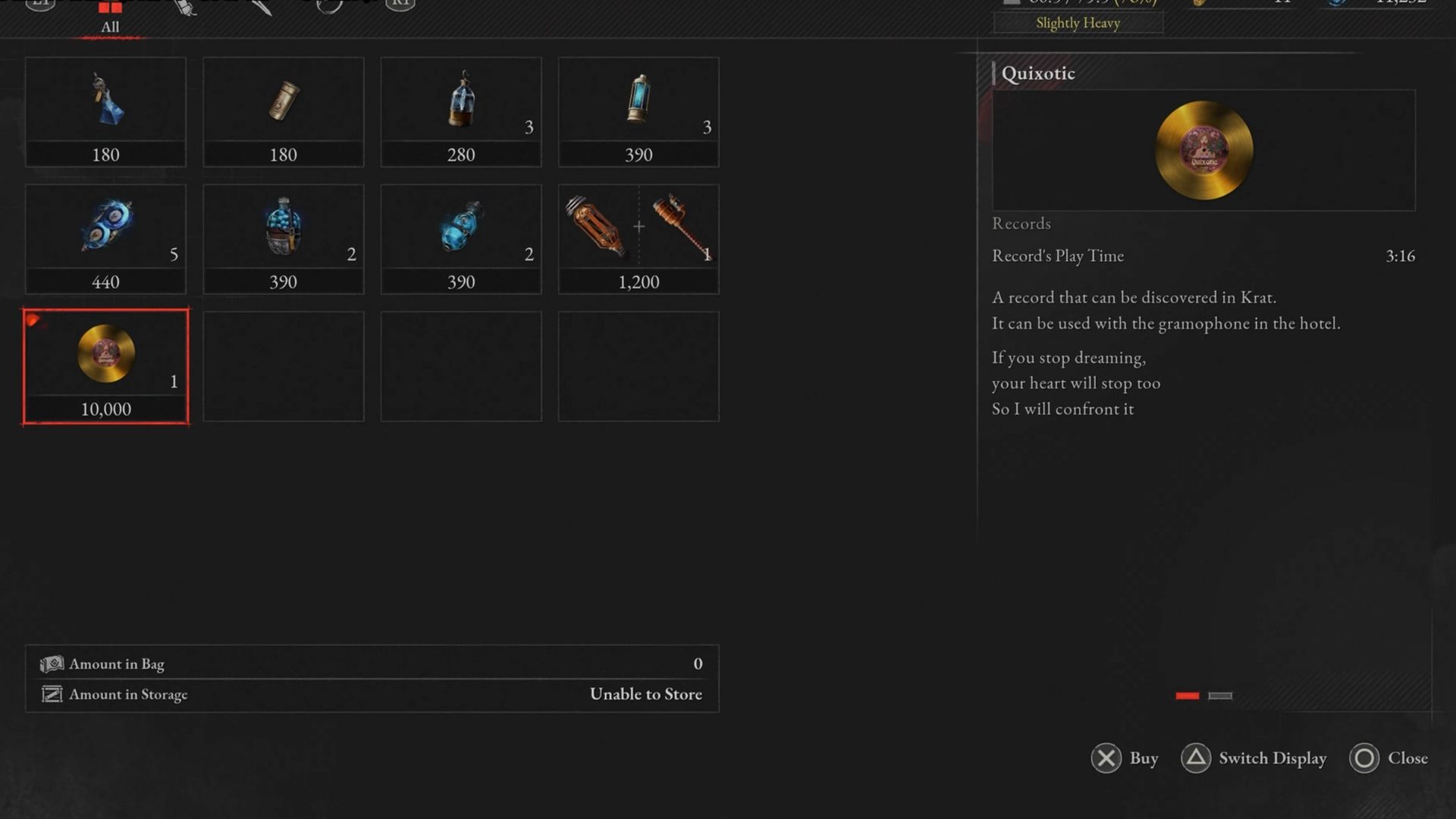 Quixotc (Golden) Record Location in Lies of P
