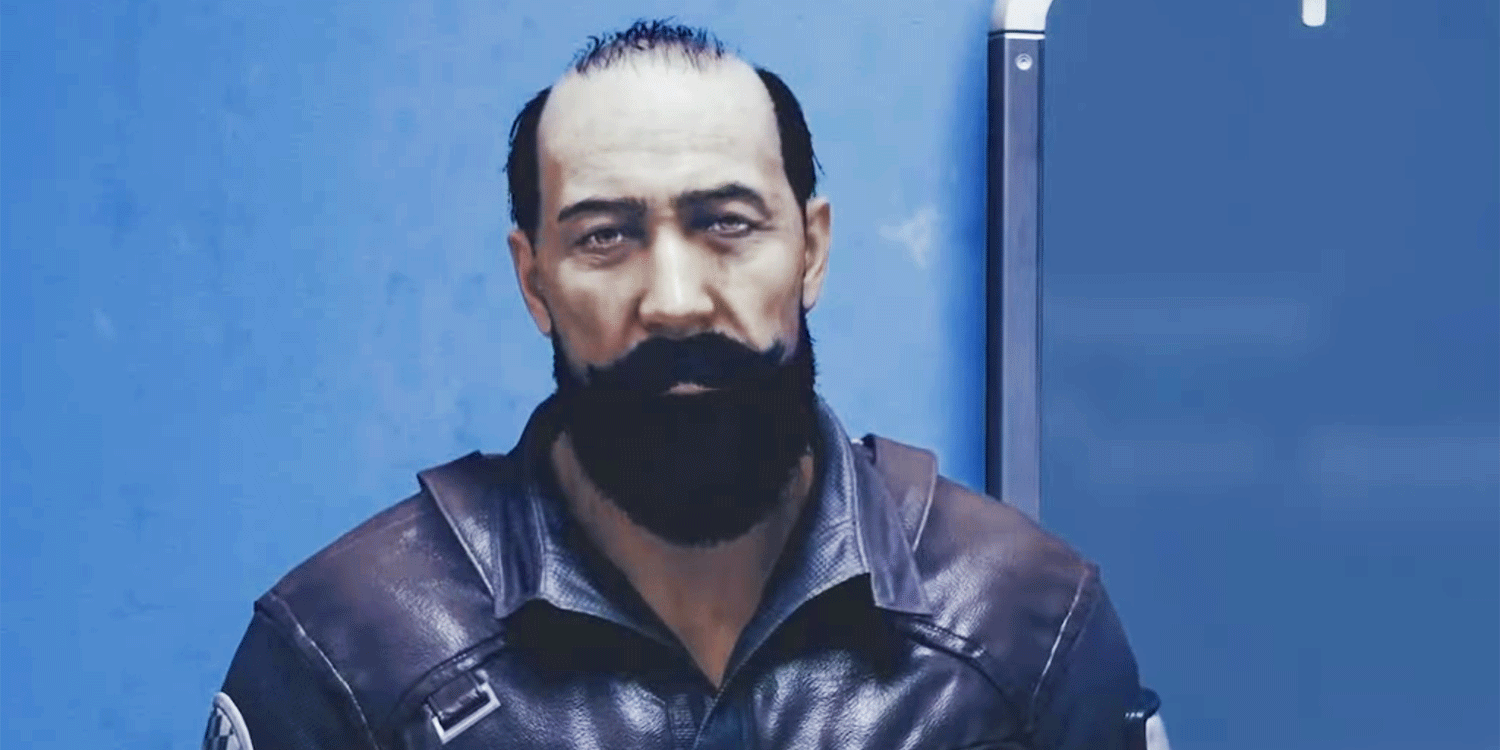 A man with a long beard and mustache.