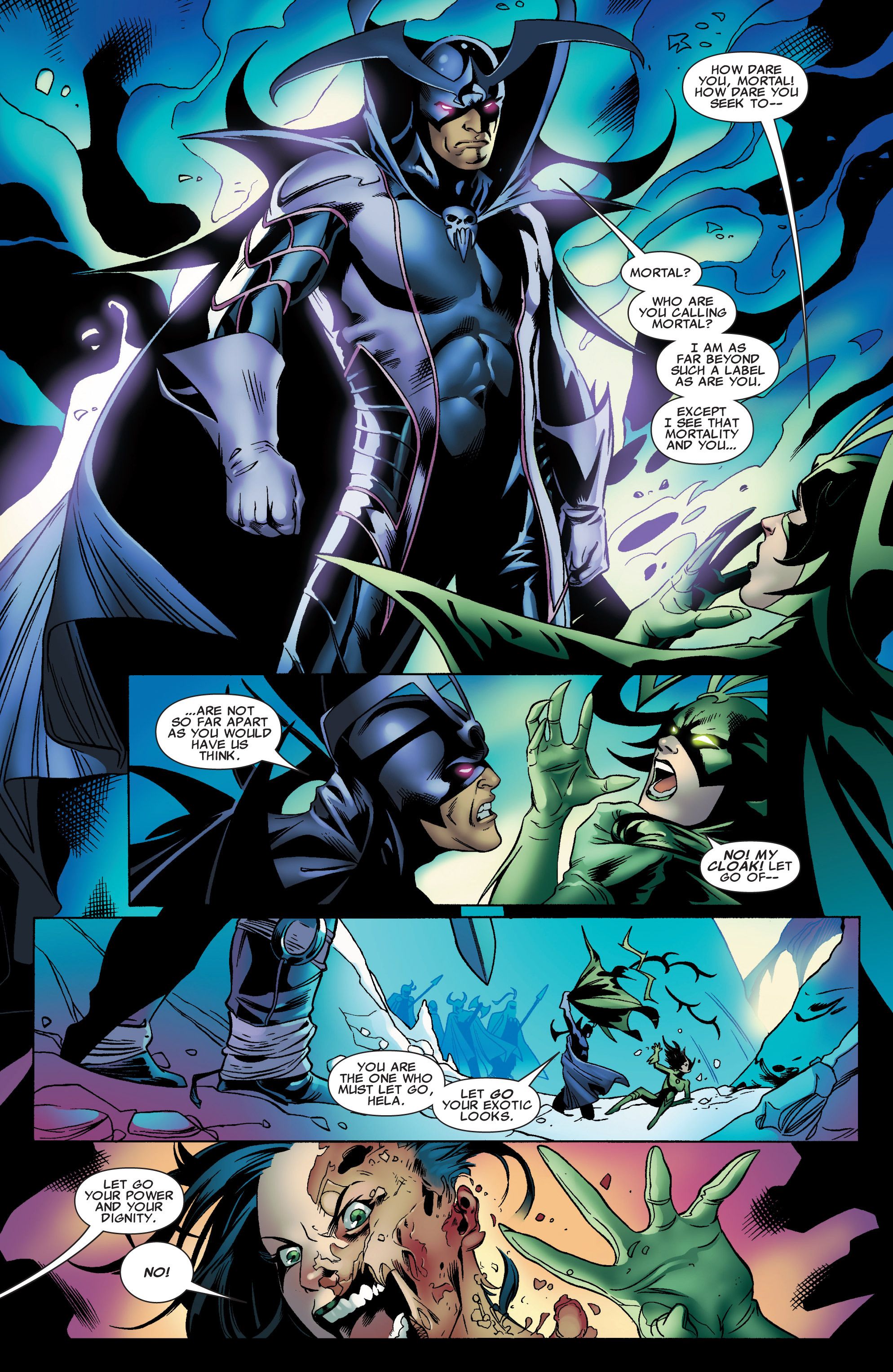 Darwin fights Hela in X Factor