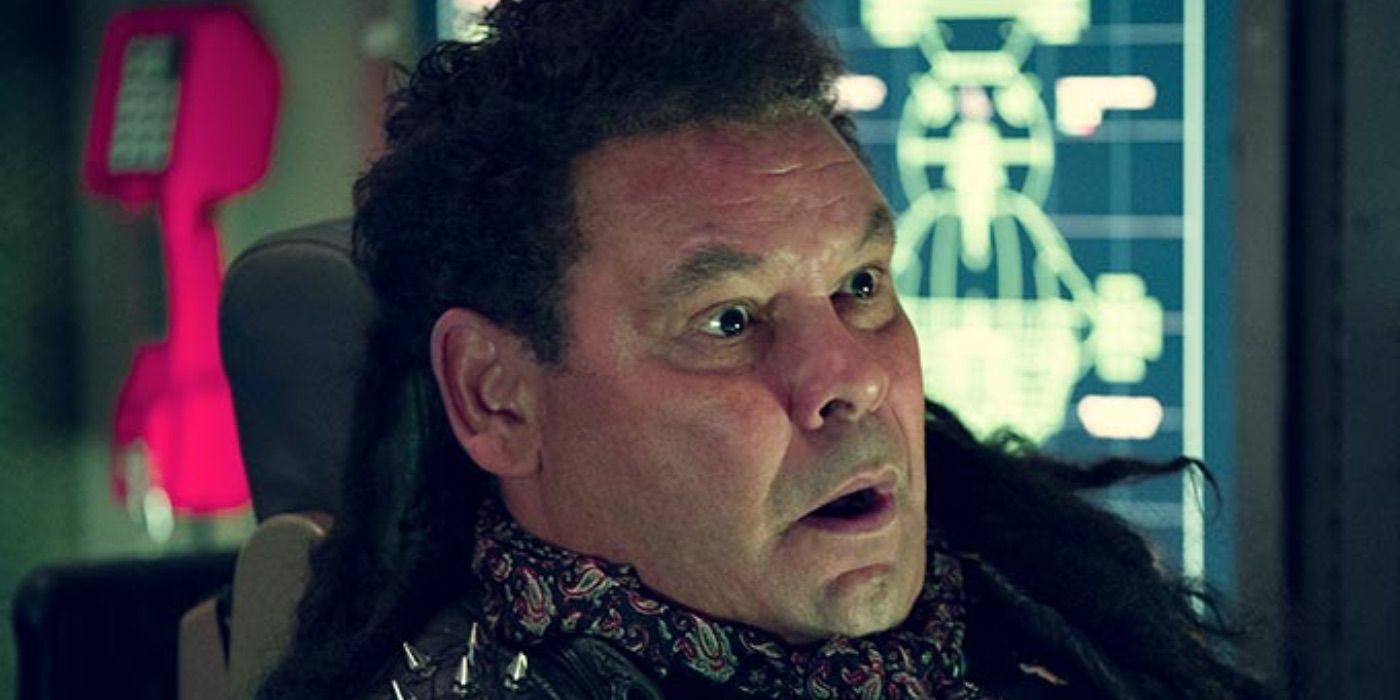 Lister looks shocked in Red Dwarf The Promised Land