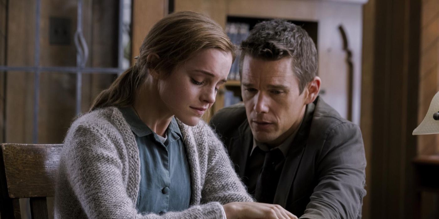 Bruce comforts Angela in Regression