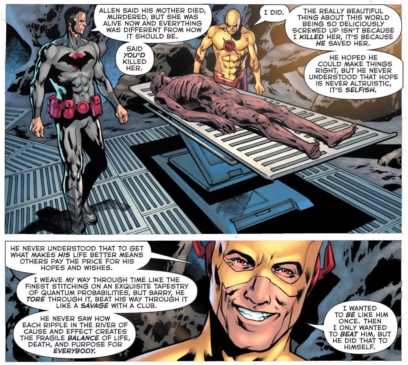 Reverse-Flash Explains Time Travel to Flashpoint Batman