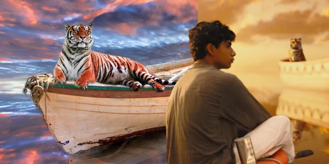 Richard Parker and Pi in Life of Pi.