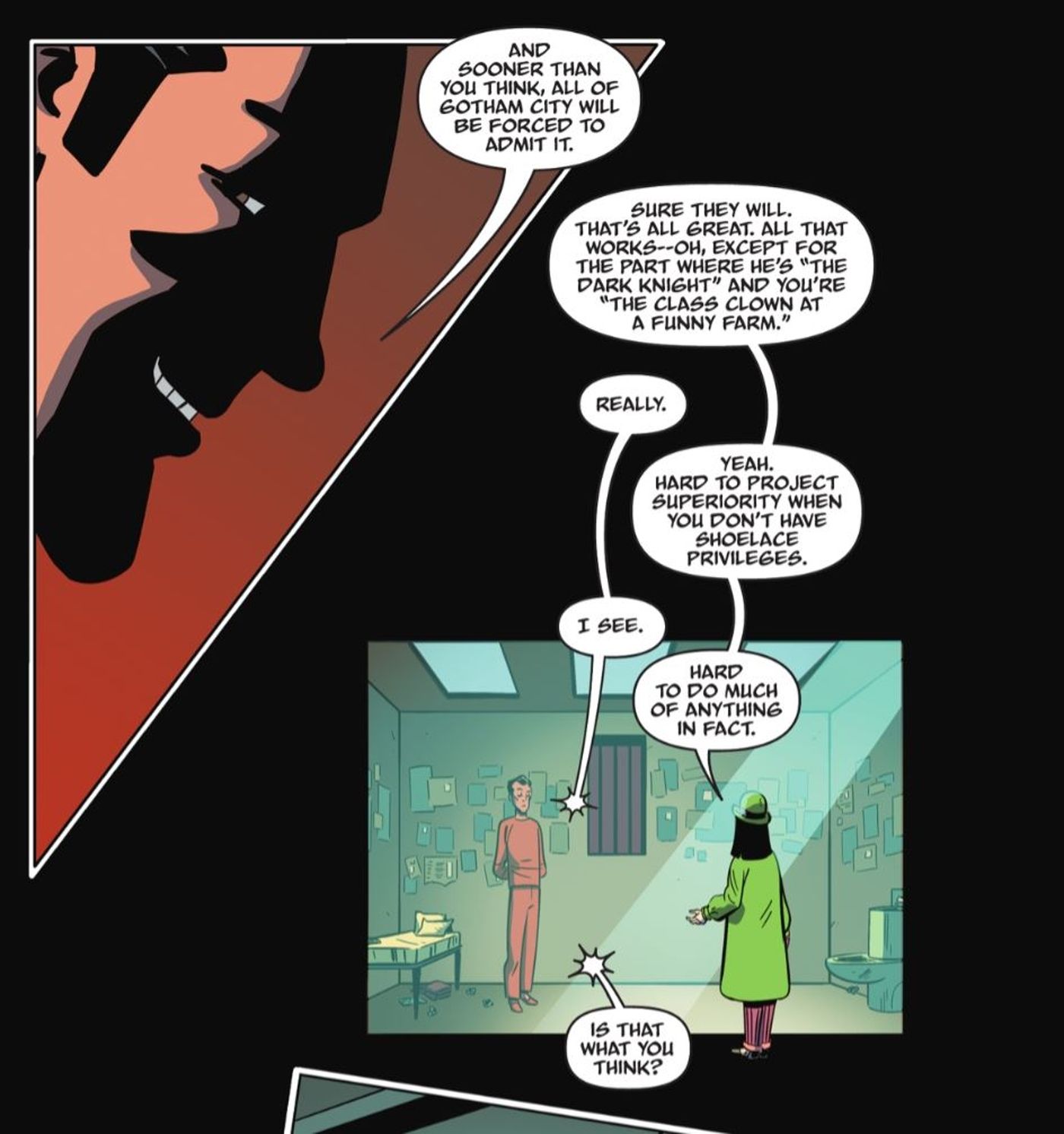 Riddler and Miss Tuesday Talking DC