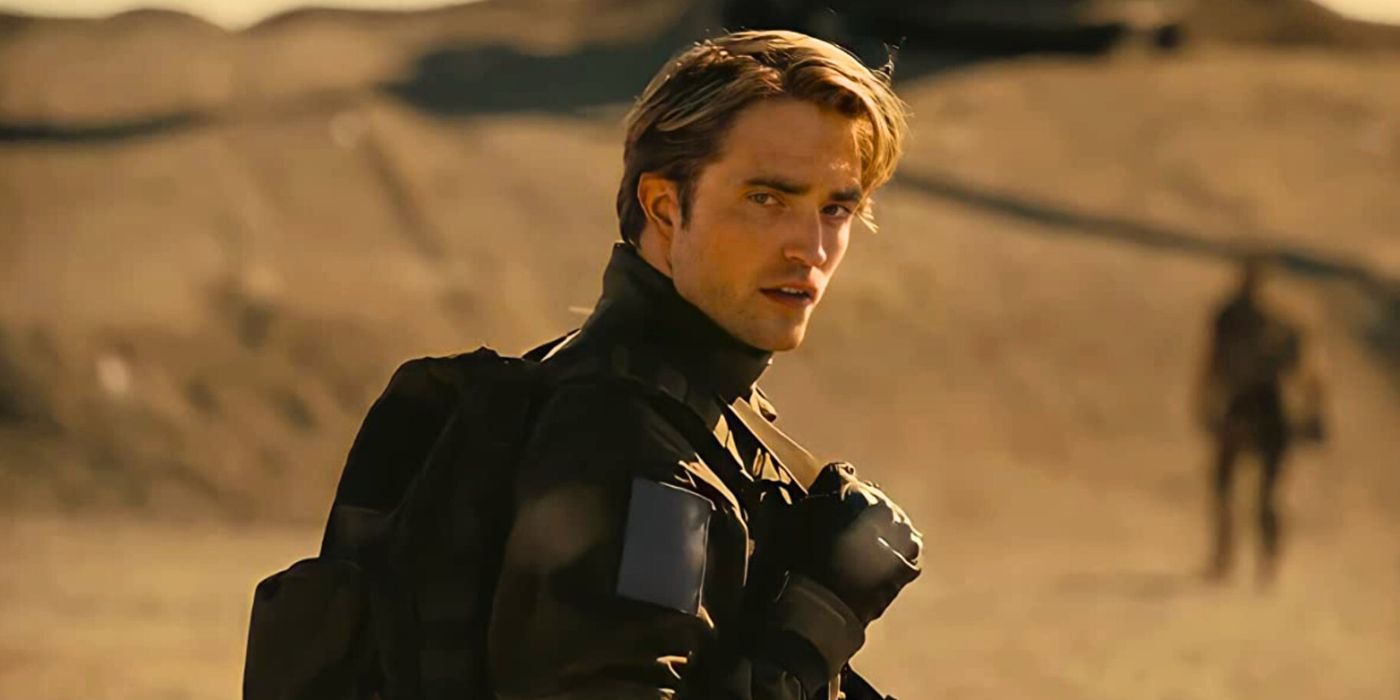 Robert Pattinson as Neil on a Battlefield in Tenet