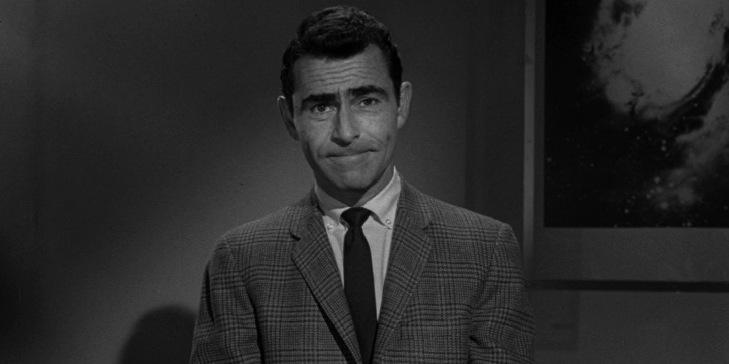 Rod Serling presents an episode in The Twilight Zone