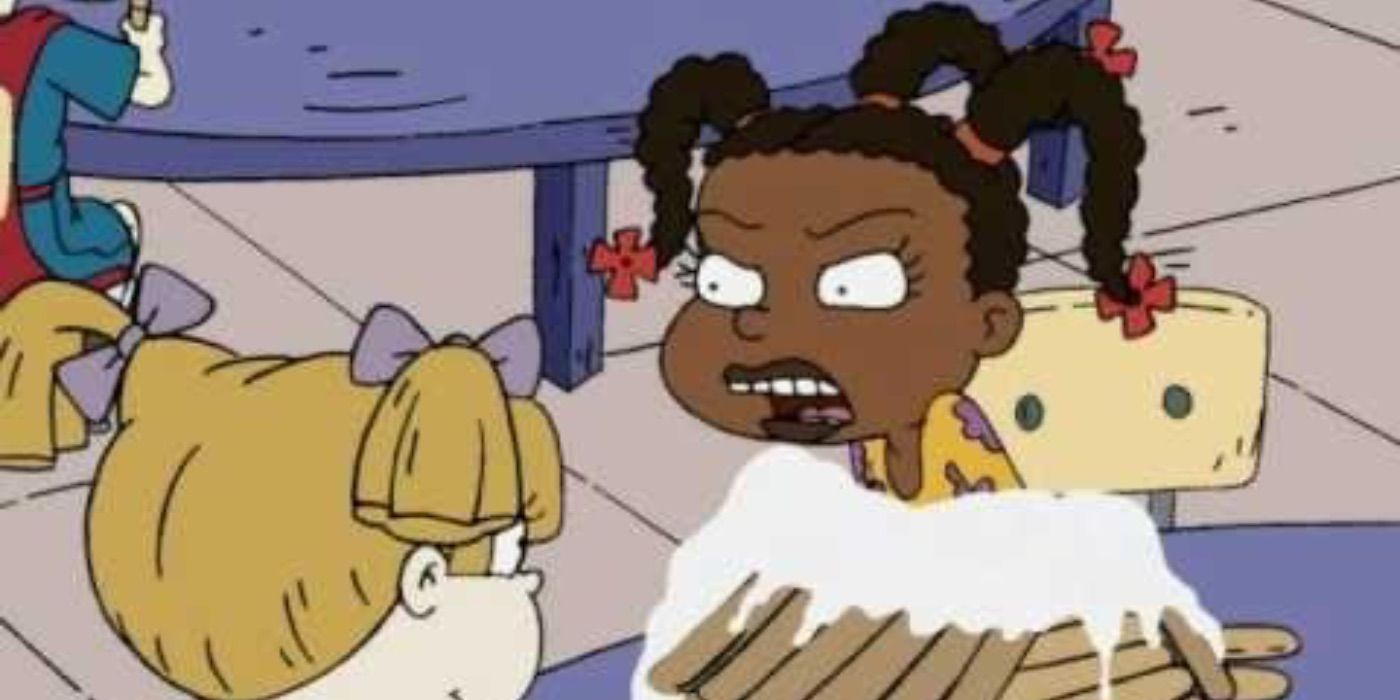 Susie yells at Angelica in Rugrats