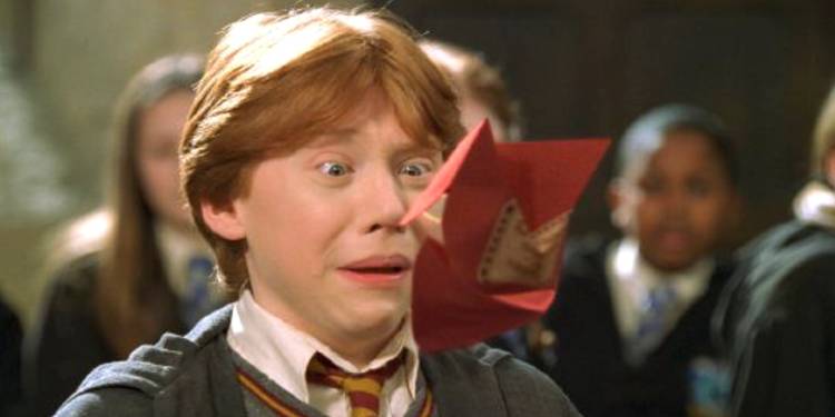 Toda vez que um personagem de Harry Potter recebeu um gritador 1 rupert grint ron harry potter.jpg?q=50&fit=contain&w=750&h=415&dpr=1