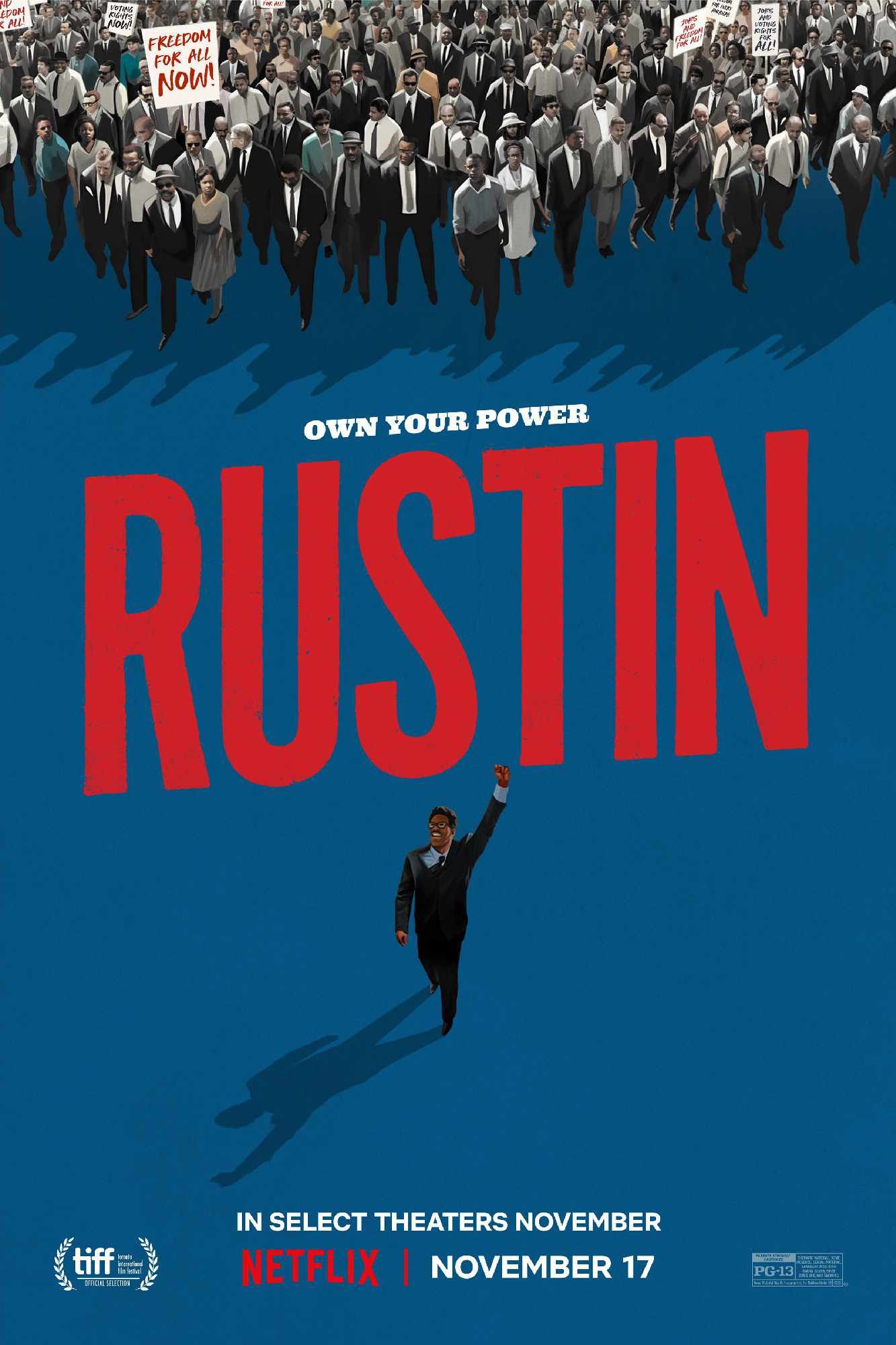 Affiche du film Rustin Netflix 2023